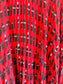 Jason Wu "Cola Bottle-Print Pleated Skirt in Red" (Size M/L)