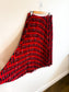 Jason Wu "Cola Bottle-Print Pleated Skirt in Red" (Size M/L)