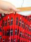 Jason Wu "Cola Bottle-Print Pleated Skirt in Red" (Size M/L)
