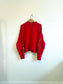 Reebok by Pyer Moss Long Sleeve Mock Neck Top in Red (Size L)