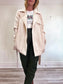 Elie Tahari Belted Silk Wrap Jacket in Marble Arch NWT (Size L)