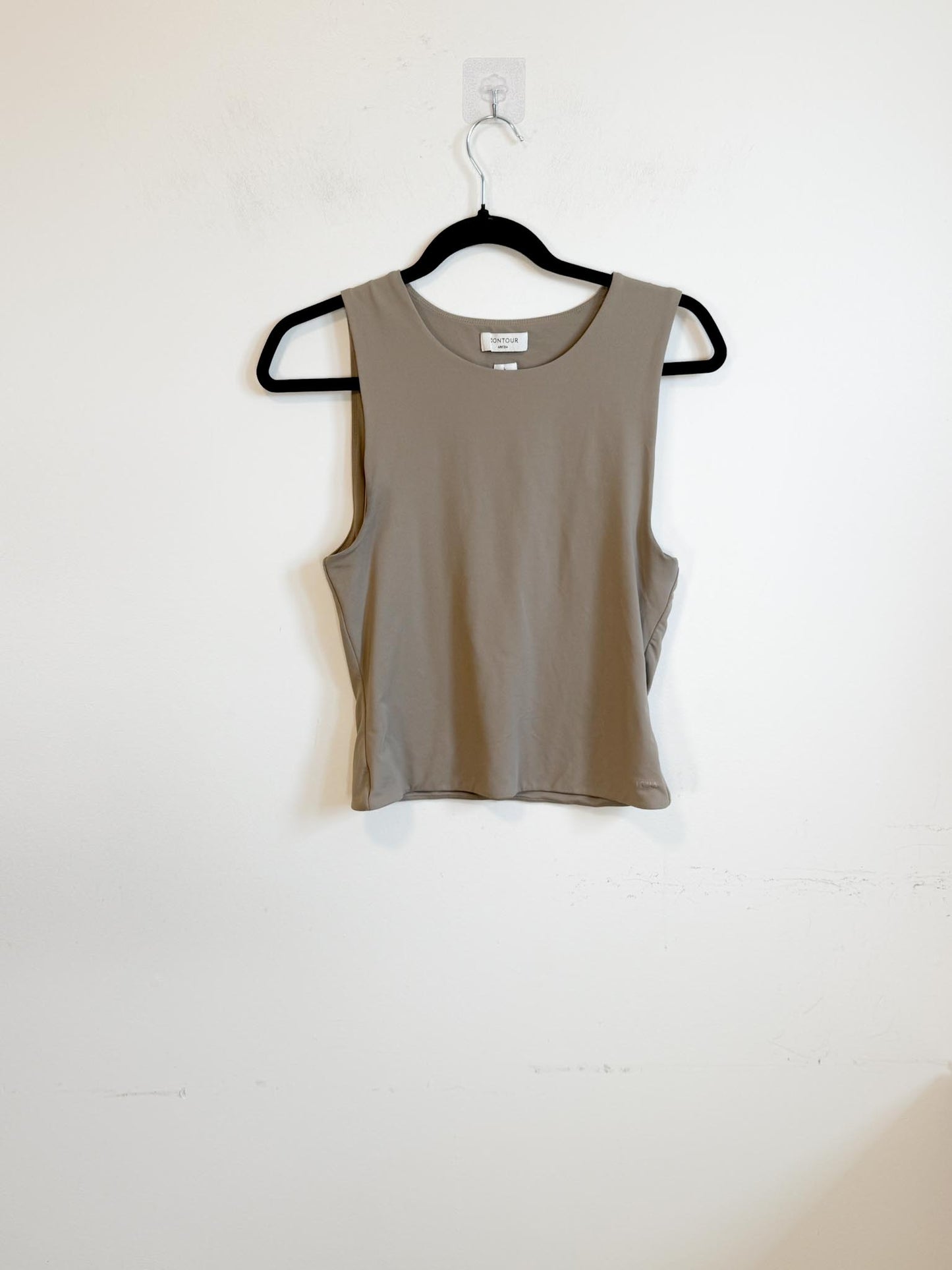 Babaton Contour Tank Top in Beige (Size L)