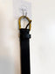 FRYE Thin Leather Belt in Black (Size XL)