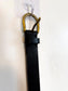 FRYE Thin Leather Belt in Black (Size XL)