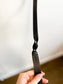 FRYE Thin Leather Belt in Black (Size XL)