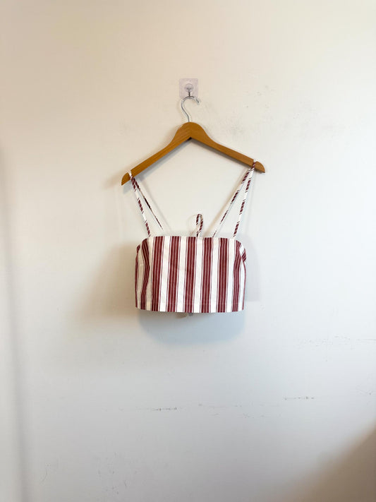 Banana Republic Striped Crop Top NWT (Size M)