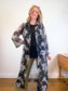 Vintage Sheer Floral Duster Jacket (Size L/XL)