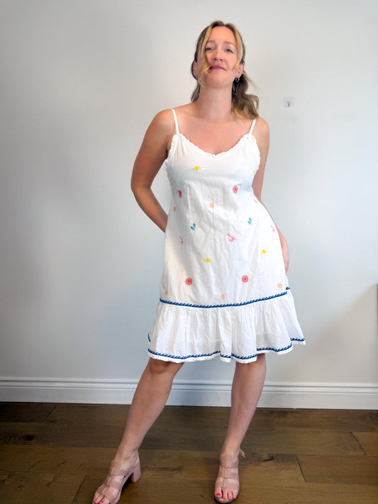 Cynthia Rowley Embroidered Sleepwear Dress in White NWT (Size S-L)