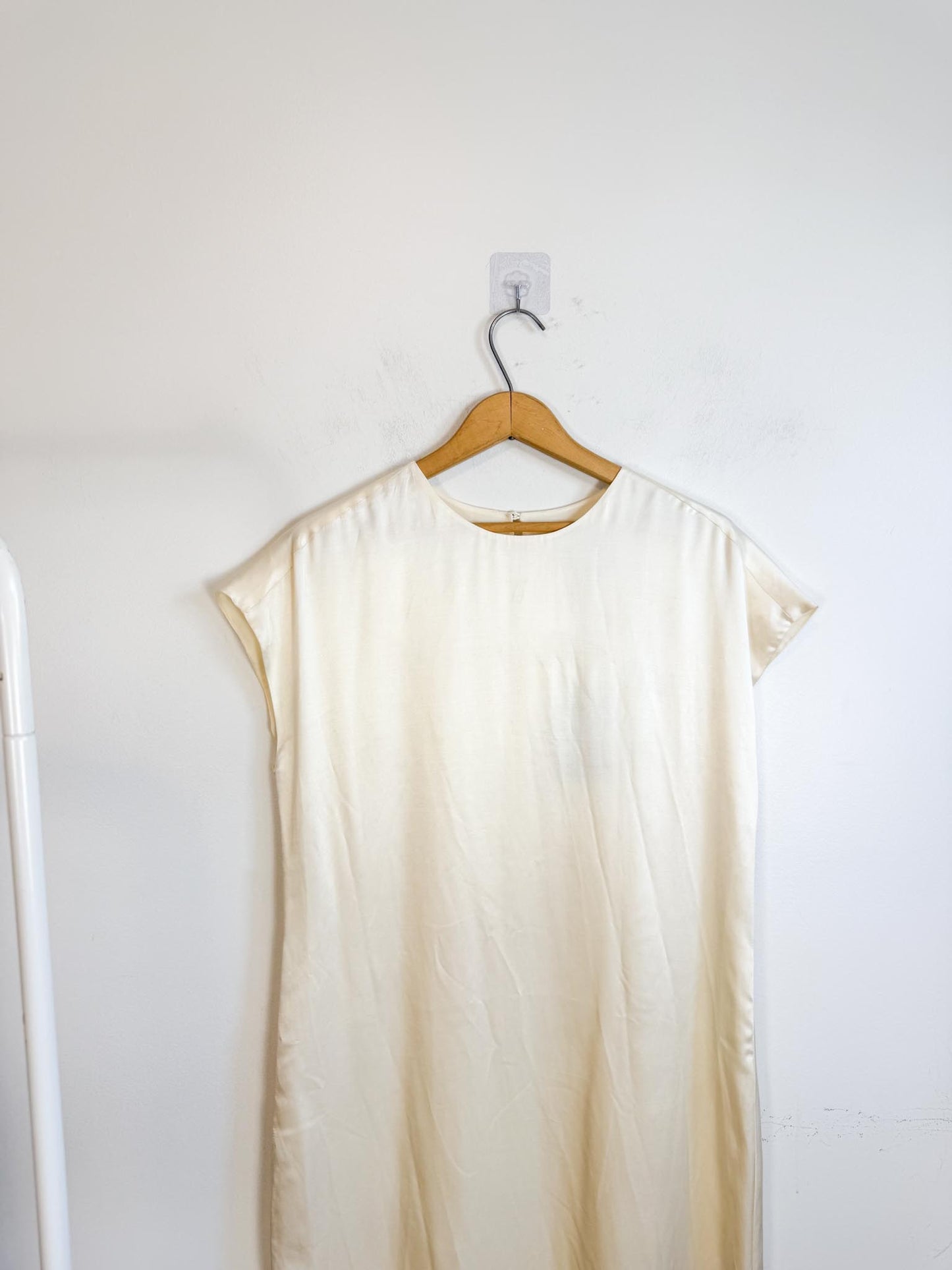 ALLSAINTS "Etta Silk Blend Dress in Off-White" NWT (Size M)