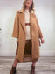 Abercrombie & Fitch "Double-Cloth Belted Wool-Blend Coat (Size S/M)