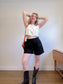 Abercrombie Cropped Linen Tank in White (Size M)