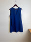 Alice + Olivia Ruffled Shift Dress in Blue (Size L)