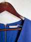 Alice + Olivia Ruffled Shift Dress in Blue (Size L)