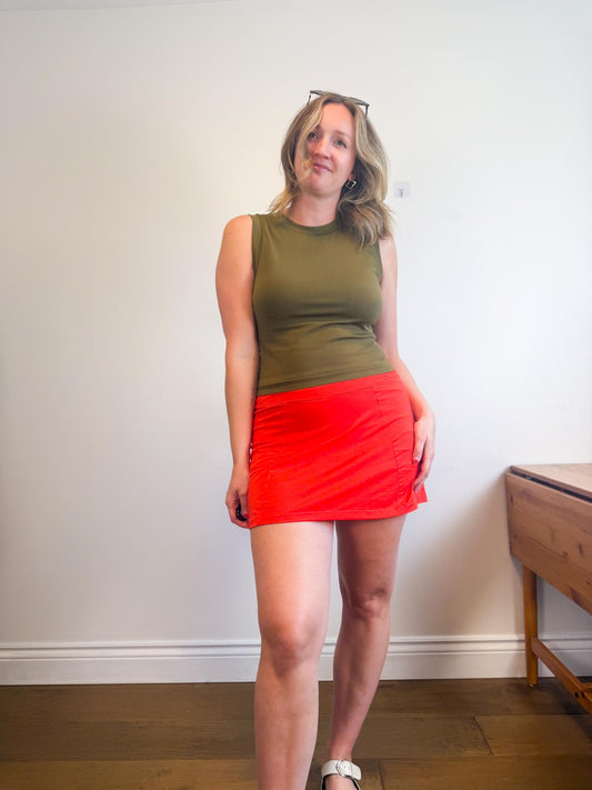 Athleta Ribbed Tank in Green (Size L)
