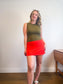 Athleta Ribbed Tank in Green (Size L)