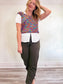 Handmade Multi Colour Knit Vest (Size L)