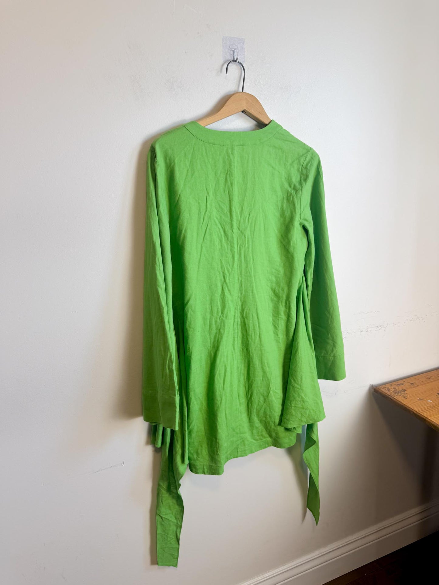 L'Academie "The Janeiro Linen Mini Dress in Green" (Size M)