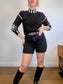 COS Black Denim Shorts (Size 30)