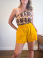 BAILEY / 44 One Shoulder Cropped Tank in Aztec Brown NWT (Size L)