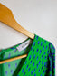 GUSTO Mixed Print Dress in Green/Blue (Size S/M)