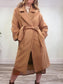 Abercrombie & Fitch "Double-Cloth Belted Wool-Blend Coat (Size S/M)