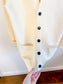 Club Monaco Cotton Cardigan in Off White (Size L)