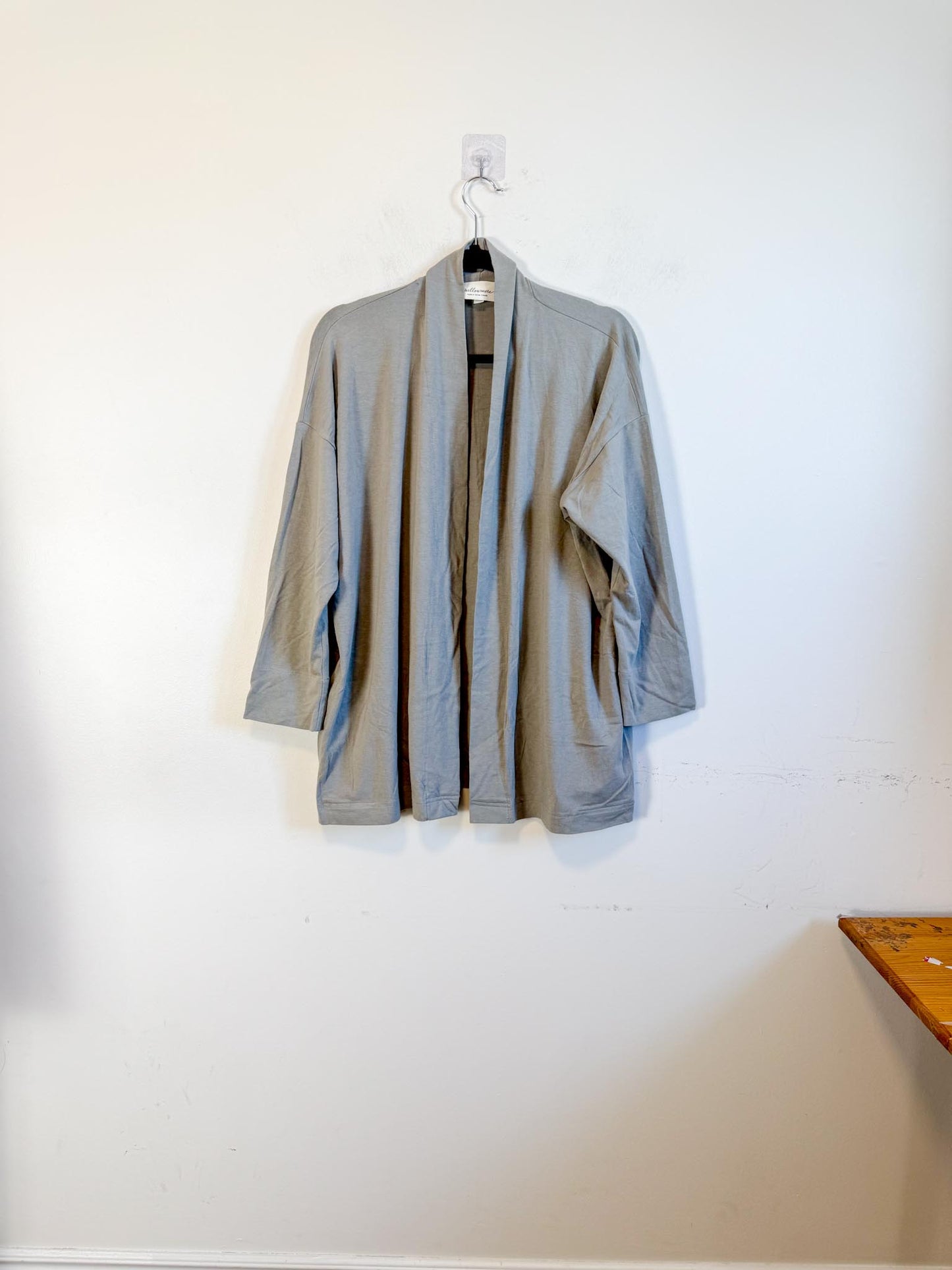 Willowmore Made in Canada Open Front Cardigan in Grey (Size M)