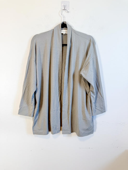 Willowmore Made in Canada Open Front Cardigan in Grey (Size M)