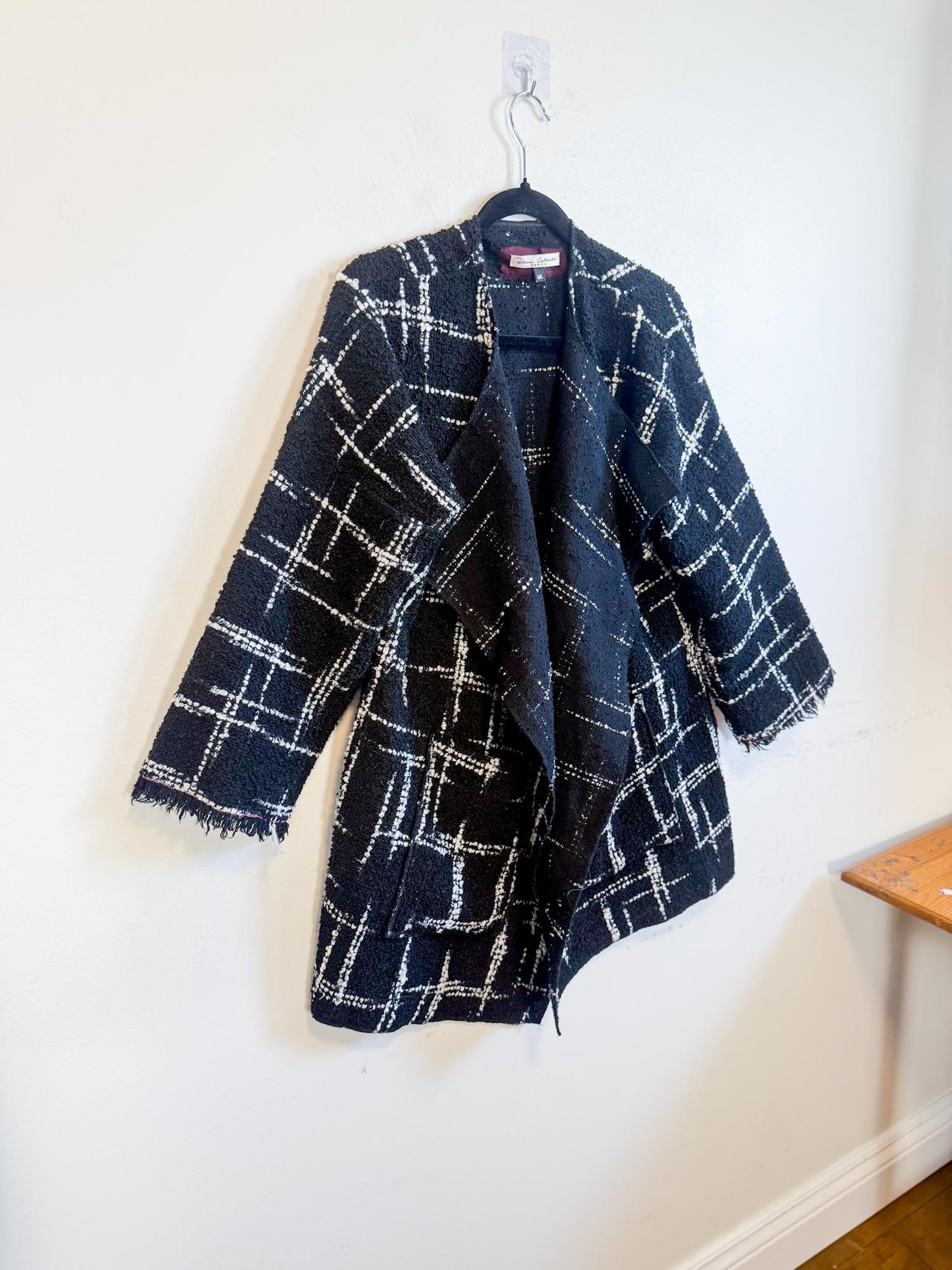 Diana Coatsworth Designs Tweed Jacket in Black/White (Size M/L)