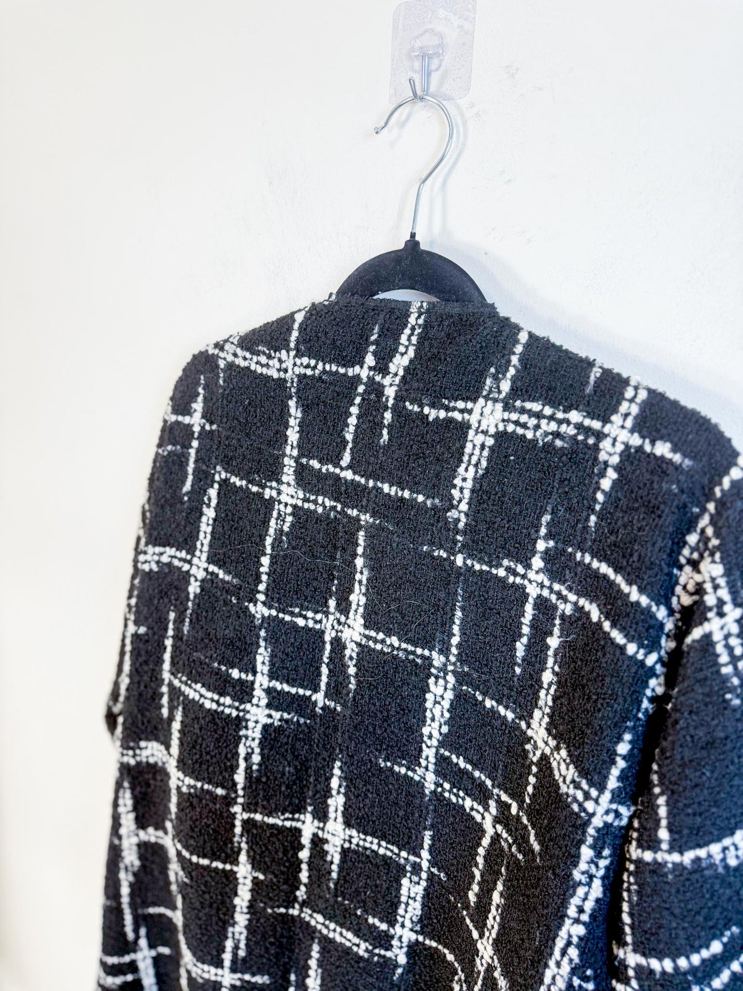 Diana Coatsworth Designs Tweed Jacket in Black/White (Size M/L)