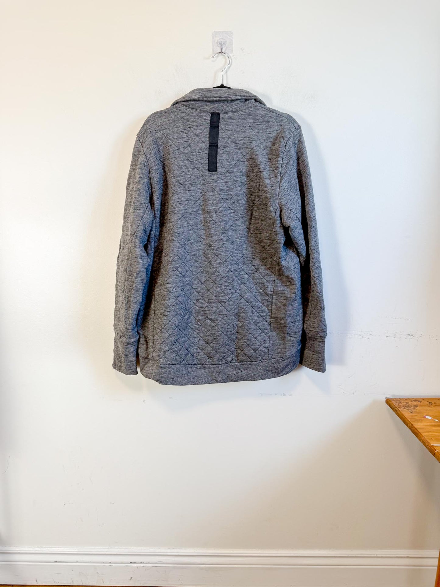 Lululemon "Forever Warm 1/4 Zip Pullover Sweater in Charcoal Grey" Size M/L)