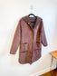 Fransa Reversible Faux Fur Jacket in Brown (Size M/L)