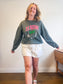 P.E Nation Crewneck in Green/Pink (Size S/M)