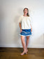Gap Wide Sleeve Blouse in Neutral (Size XL)