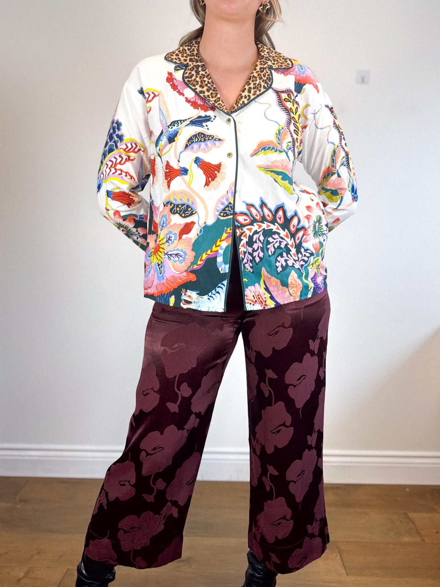 By Anthropologie :"Flannel Button Down Top" NWT (Size S-L)