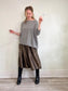 Pillar Slow Fashion Silk Midi Skirt (Size M/L)