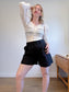 Vintage 1950s Lou Larry Lace Puff Sleeve Blouse (Size S/M)