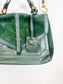 Tory Burch Medium 797 Satchel Purse in Forest Green