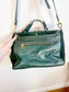 Tory Burch Medium 797 Satchel Purse in Forest Green