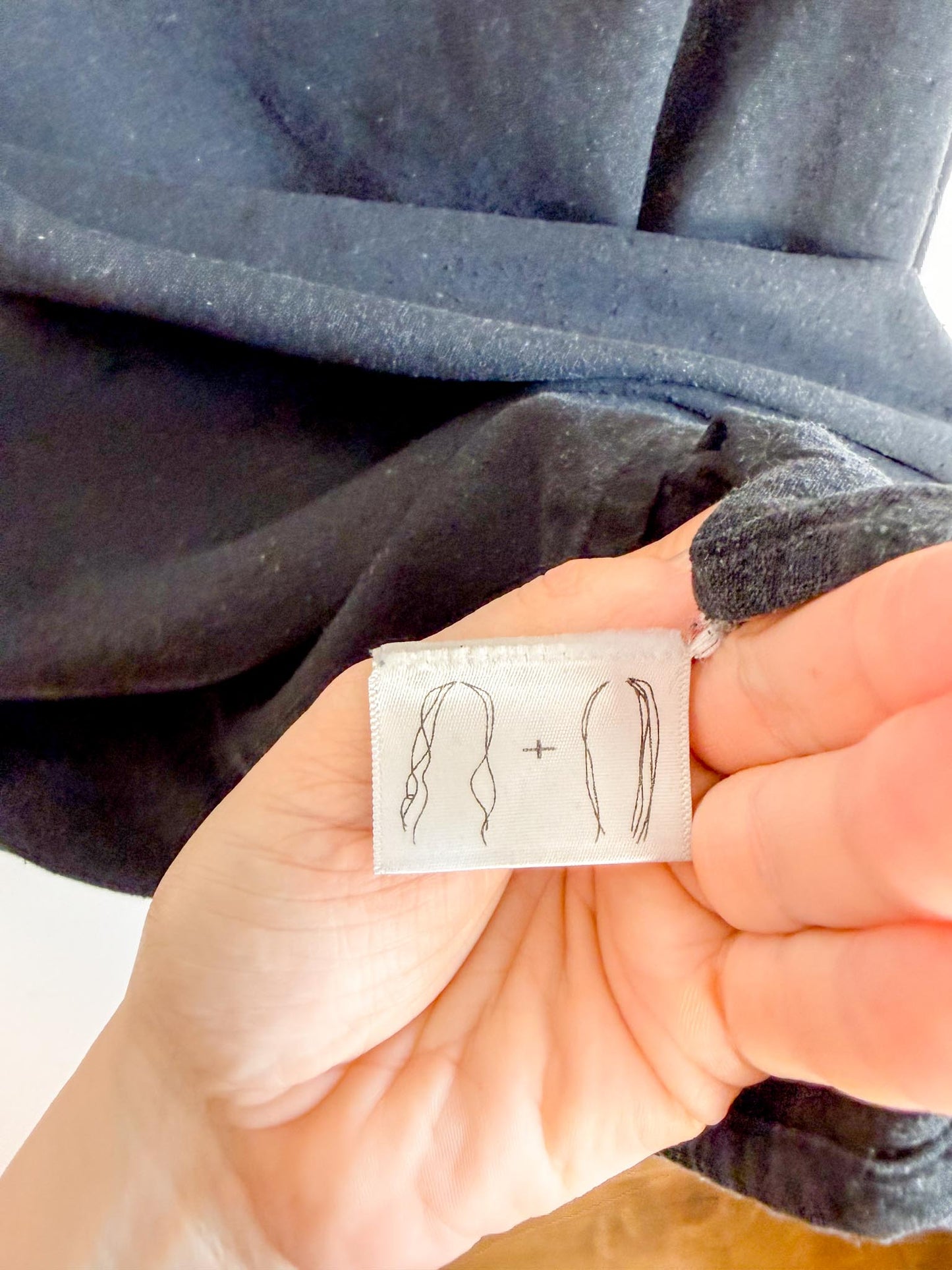 Jamie + The Jones Sustainable  "The T Top in Black Raw Silk" (Size M/L)