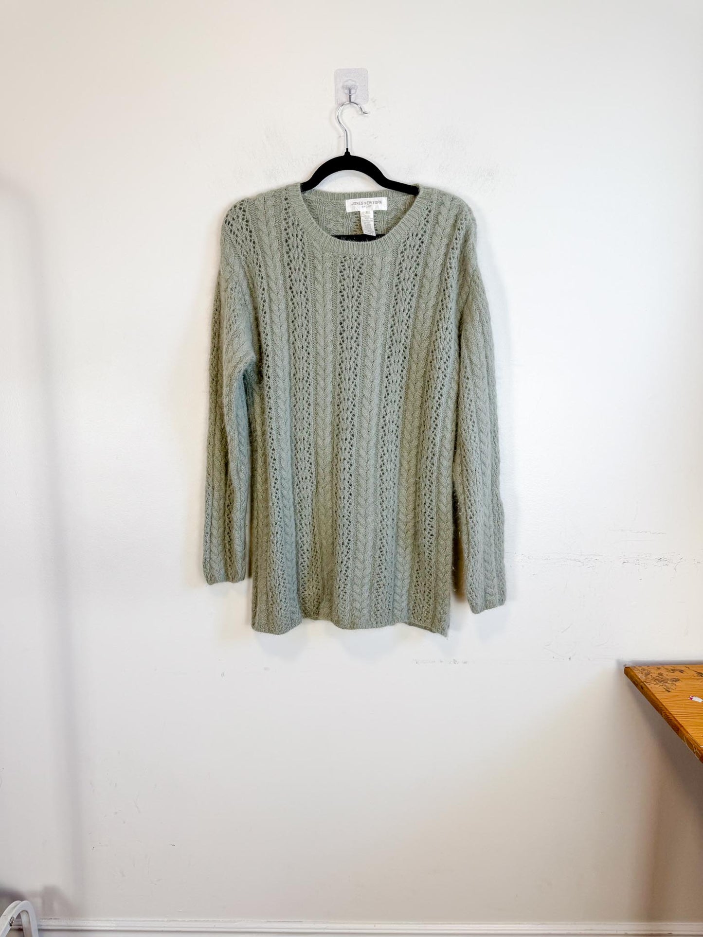 Vintage Angora & Wool Sweater in Grey (Size S)