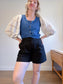 Vintage 1950s Lou Larry Lace Puff Sleeve Blouse (Size S/M)