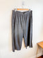 Eileen Fisher Cropped Wide Leg Pants in Grey (Size M)