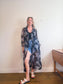 Vintage Sheer Floral Duster Jacket (Size L/XL)