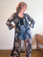 Vintage Sheer Floral Duster Jacket (Size L/XL)