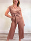 Wilfred "Brax Linen Jumpsuit" in Dusty Rose (Size M)