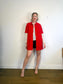 Everlane Chore Mini Dress / Coat in Red (Size M/L)