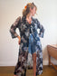 Vintage Sheer Floral Duster Jacket (Size L/XL)