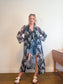 Vintage Sheer Floral Duster Jacket (Size L/XL)
