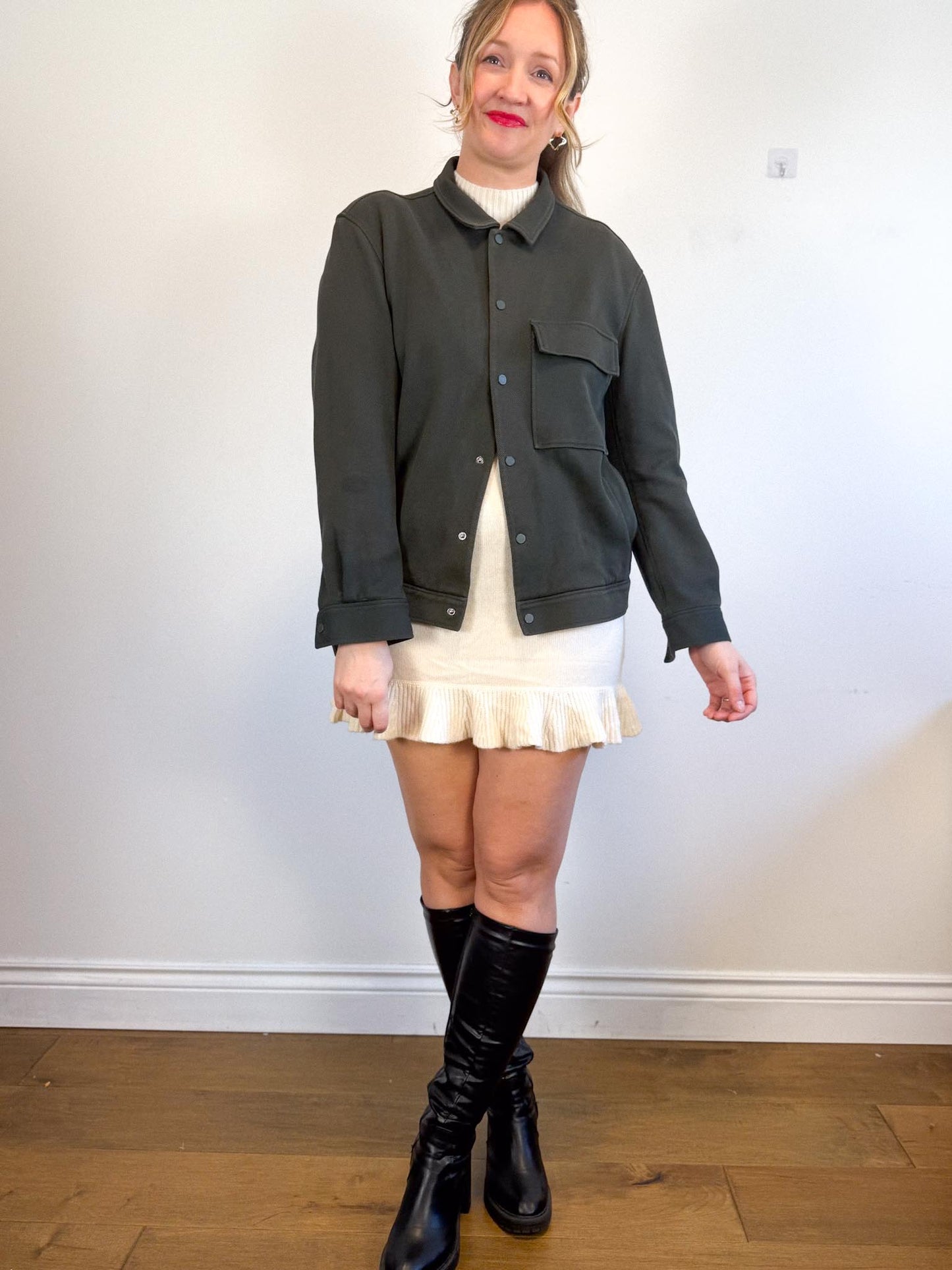 COS Shacket in Dark Green SOLD AS IS  (Size M)